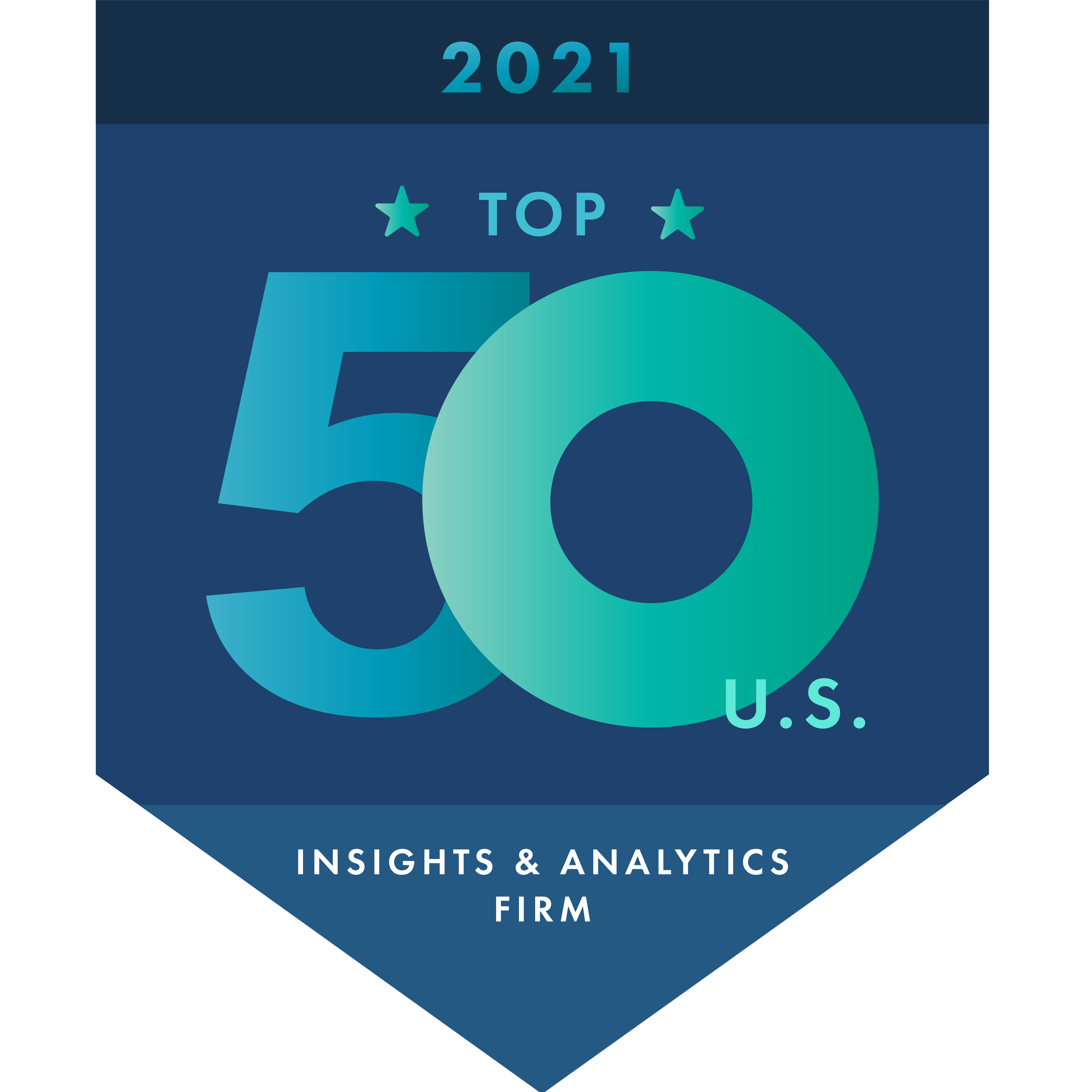 2021年top50 的见解 and Analytics Firms logo
