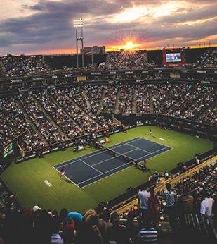 Professional tennis Match Arena
