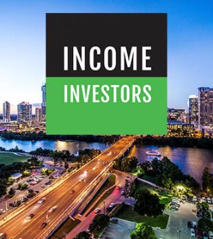 income investors logo overlayed on texas city skyline