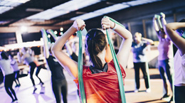 women at a work out class