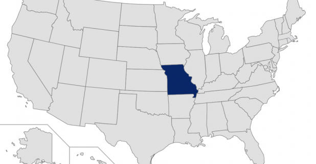 Missouri highlighted on map
